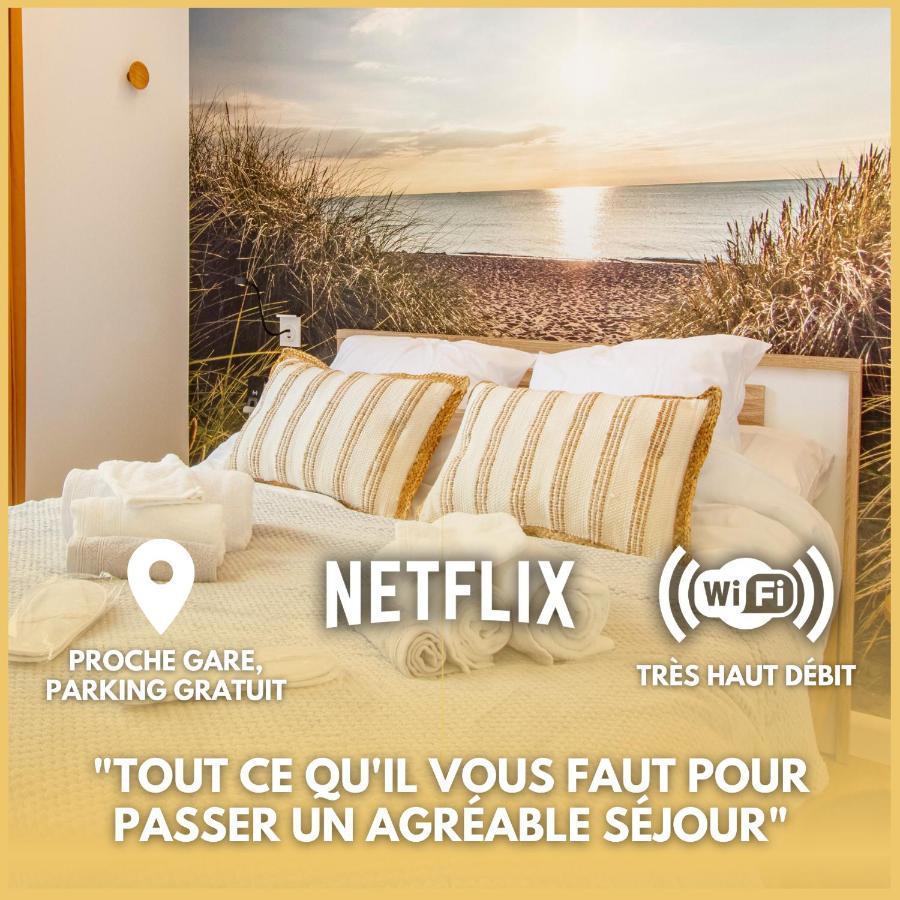 Soleil D'Ete - Netflix & Wifi - Balcon - Climatisation - Parking Gratuit - Check-In 24H24 - Emplacement Velos - Goodmarning Шалон-ан-Шампань Екстер'єр фото